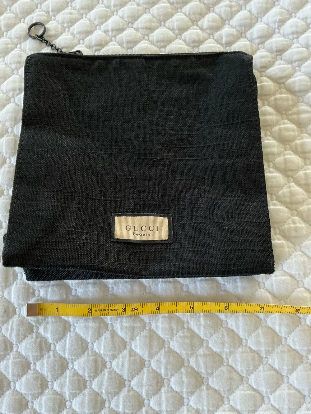 Gucci Black Canvas Beauty Novelty Travel Pouch Men